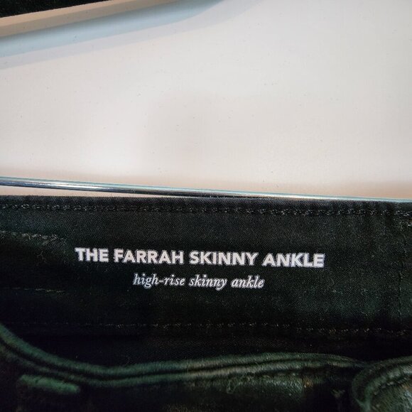 Adriano Goldschmied Farrah High Rise Skinny Ankle Coated Faux Leather Pants 27 - Picture 4 of 10